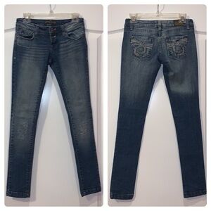 Noble Distressed Faded Skinny Jeans Size 1